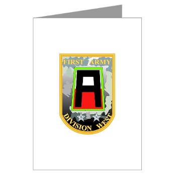 01AW - M01 - 01 - SSI - First Army Division West Greeting Cards (Pk of 10)