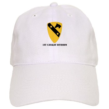 1CAV - A01 - 01 - DUI - 1st Cavalry Division with text Cap