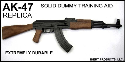 Inert, Replica AK-47 Solid Dummy Training Rifle - Painted