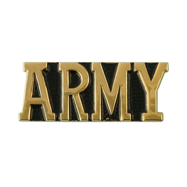Army ARMY Bar Lapel Pin 1/2 x 1 1/8  Quantity 10