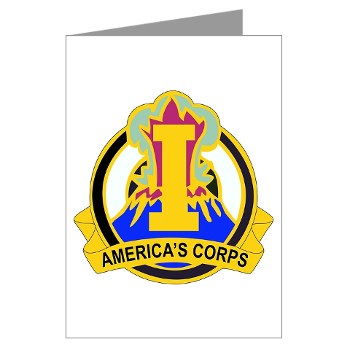 ICorps - M01 - 02 - DUI - I Corps Greeting Cards (Pk of 10)