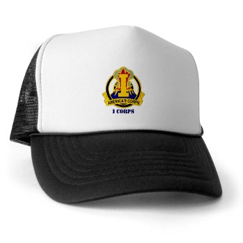 ICorps - A01 - 01 - DUI - I Corps with Text Trucker Hat