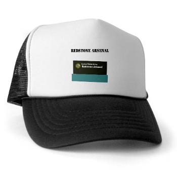 RArsenal - A01 - 02 - Redstone Arsenal with Text - Trucker Hat