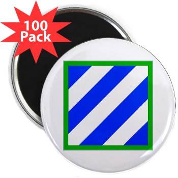 03ID - M01 - 01 - SSI - 3rd Infantry Division 2.25" Magnet (100 pack)