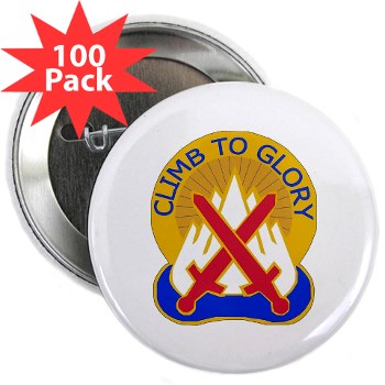 10mtn - M01 - 01 - DUI - 10th Mountain Division 2.25" Button (100 pack)