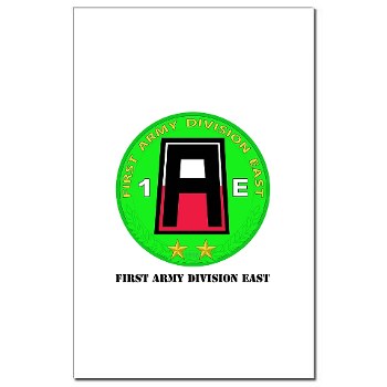 01AE - M01 - 02 - First Army Division East with Text Mini Poster Print