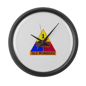 1AD - M01 - 03 - DUI - 1st Armored Division Large Wall Clock