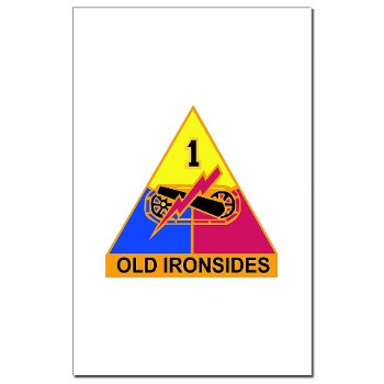 1AD - M01 - 02 - DUI - 1st Armored Division Mini Poster Print