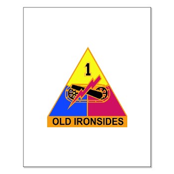 1AD - M01 - 02 - DUI - 1st Armored Division Small Poster