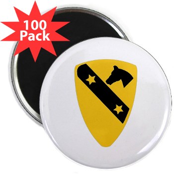 1CAV - M01 - 01 - DUI - 1st Cavalry Division 2.25" Magnet (100 pack)