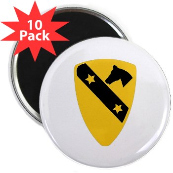 1CAV - M01 - 01 - DUI - 1st Cavalry Division 2.25" Magnet (10 pack)