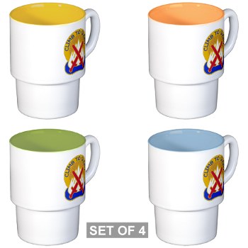 10mtn - M01 - 03 - DUI - 10th Mountain Division - Stackable Mug Set (4 mugs)