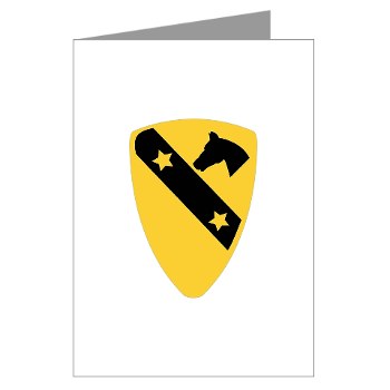 1CAV - M01 - 02 - DUI - 1st Cavalry Division Greeting Cards (Pk of 10)