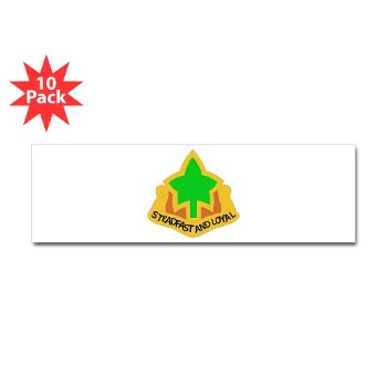 4ID - M01 - 01 - DUI - 4th Infantry Division Sticker (Bumper 10 pk)