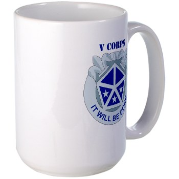 vcorps - M01 - 03 - DUI - V Corps with text Large Mug