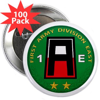 01AE - M01 - 01 - First Army Division East 2.25" Button (100 pack)
