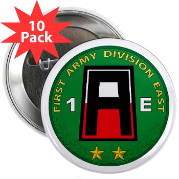 01AE - M01 - 01 - First Army Division East 2.25" Button (10 pack)