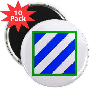 03ID - M01 - 01 - SSI - 3rd Infantry Division 2.25" Magnet (10 pack)