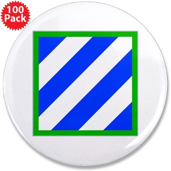 03ID - M01 - 01 - SSI - 3rd Infantry Division 3.5" Button (100 pack)