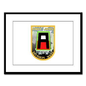 01AW - M01 - 01 - SSI - First Army Division West Large Framed Print