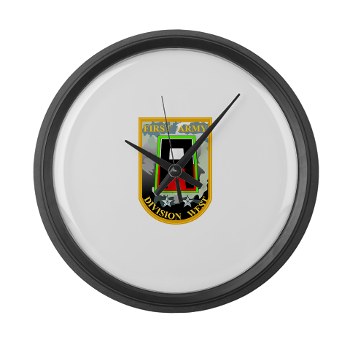 01AW - M01 - 03 - SSI - First Army Division West Large Wall Clock