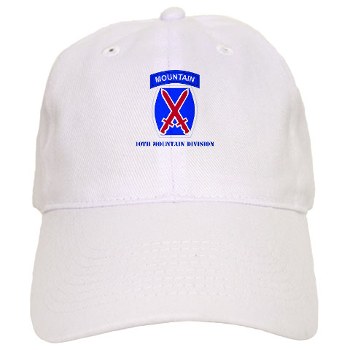 10mtn - A01 - 01 - SSI - 10th Mountain Division with Text Cap